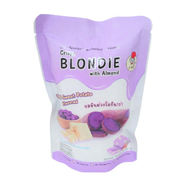 40 г, запеченные Хрустящие Blondie закуски, банан, молоко, вкус, здоровая закуска, удобный для Keto, сделано в Таиланде