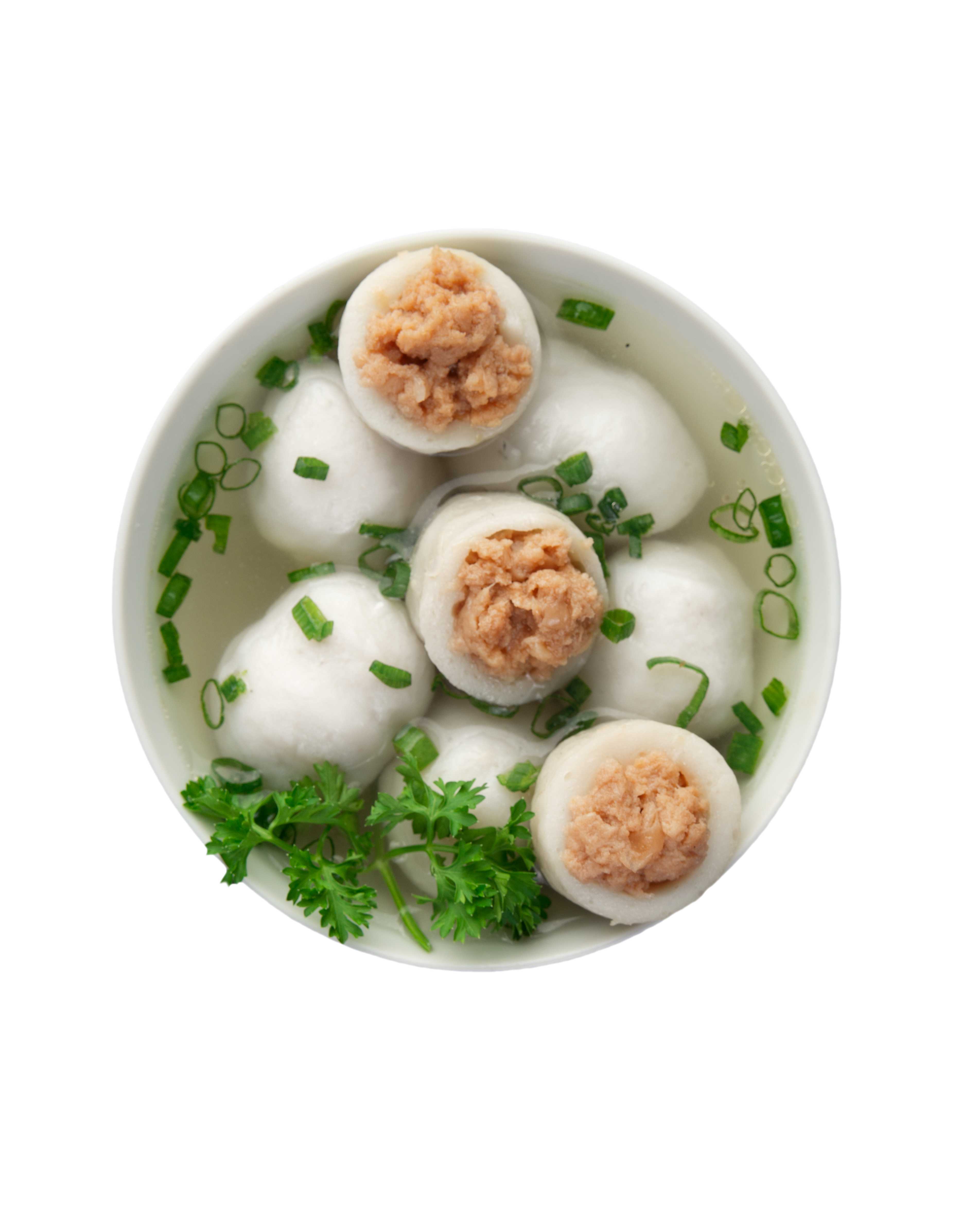 High Quality Authentic Taste Fuzhou Fish Ball Filled With Minced Chicken Chinese Instant Food