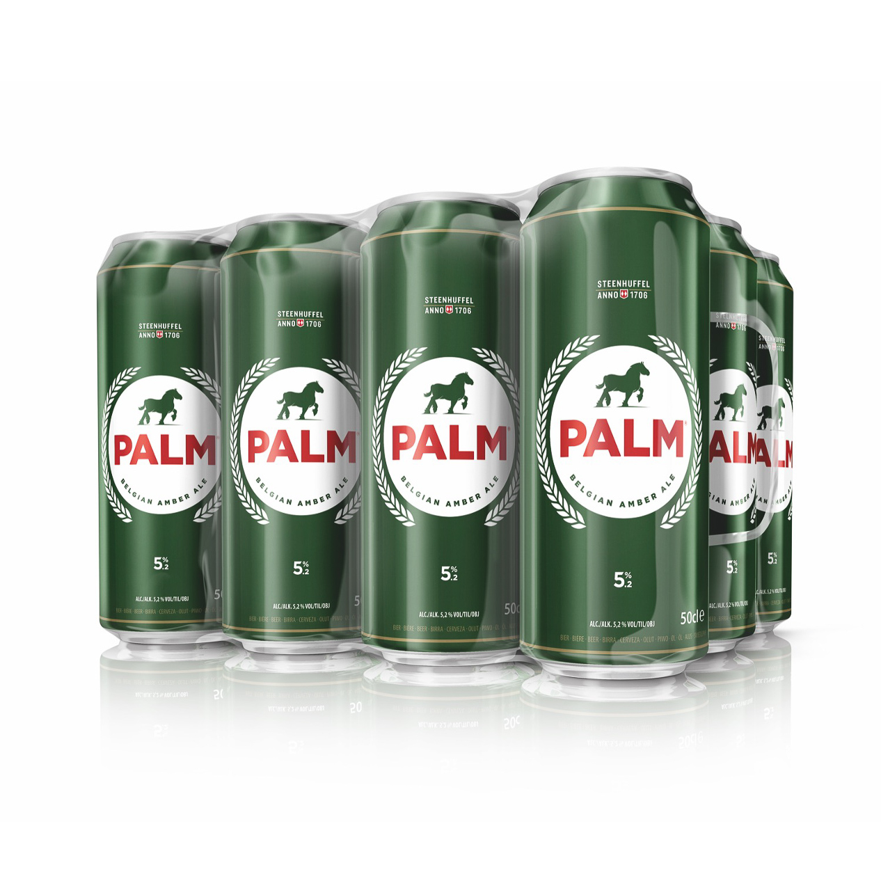 Банка для пива из Бельгии, пальмового янтаря, эля, 12x50cl