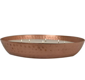 Best Sale Handcrafted Hammered Metal Wax Filled Bowl Urli Candle For Decoration