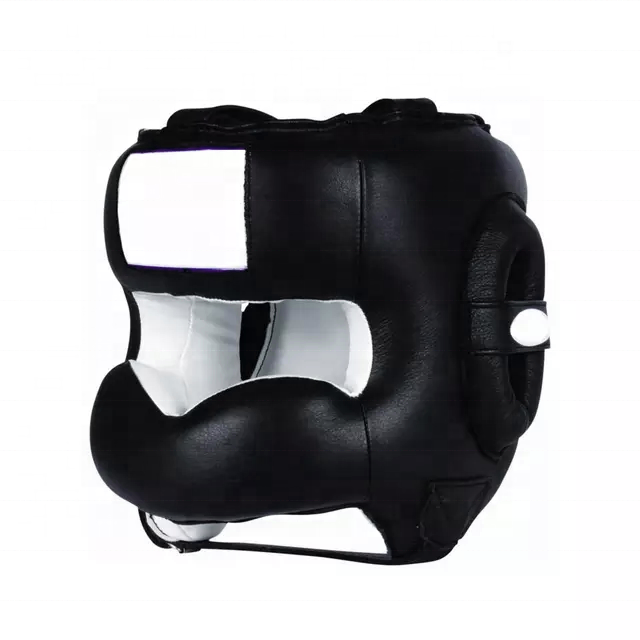 Professional headgear Custom design PU Leather Boxing Training Head Guard