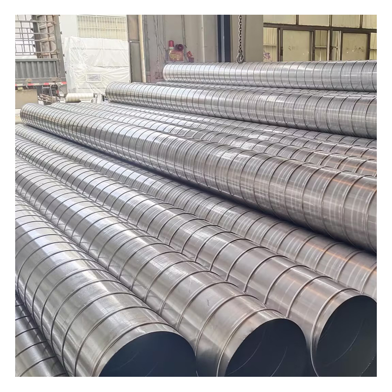High quality Galvanized spiral pipe ventilation pipe stainless steel spiral duct air duct size can be customized