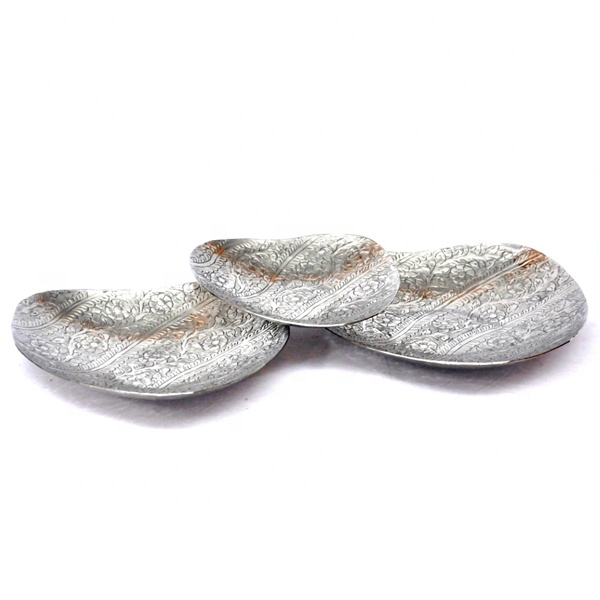 Metal Decorative Serving Plate