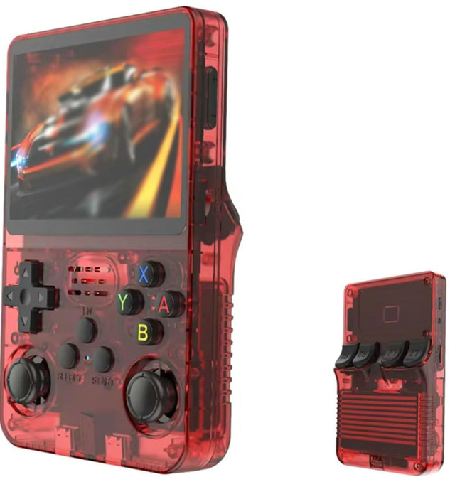 Newest 2024 R36S Retro 3.5 Inch IPS Screen Handheld Game Console Linux System 64GB 15000+ Games Pocket Video Player