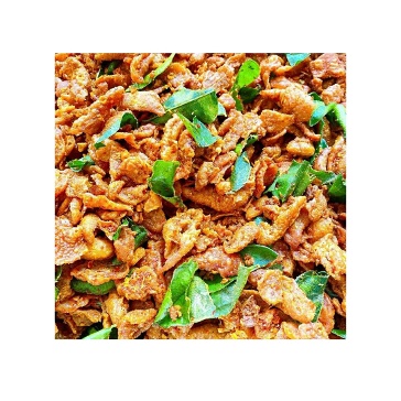 Spicy crispy chicken skin