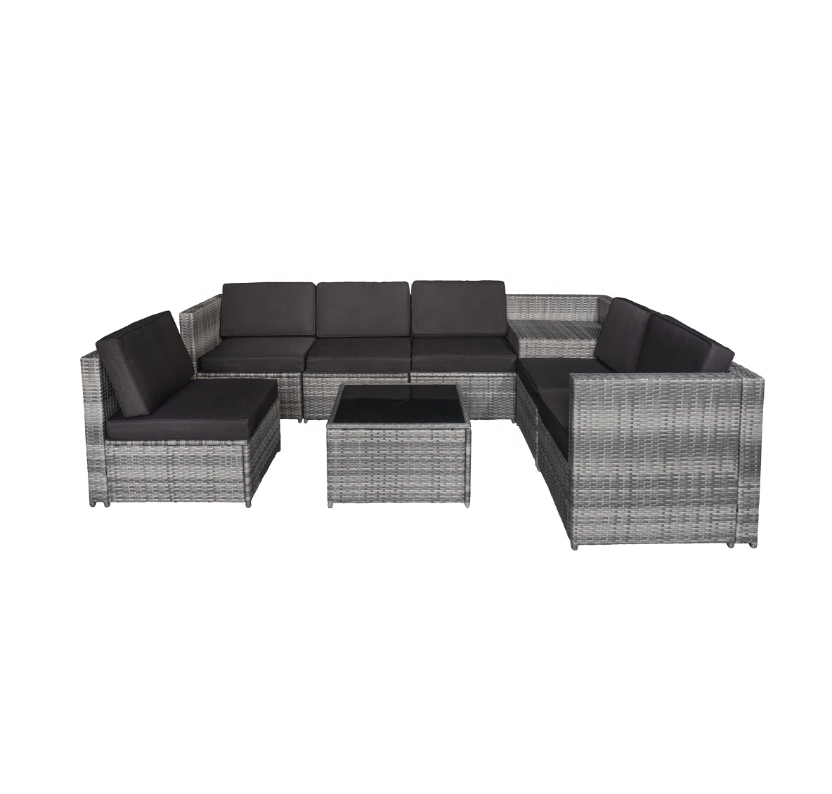 Factory Price Wicker Rattan Indoor/Outdoor Furniture Garden Sofa Set 8 PCS Wholesale Suppliers