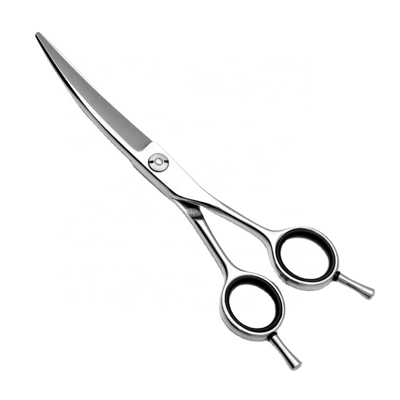 Beard Mustache Hair Dressing Scissors German Hair Cutting Stainless Steel Professional 420C Laser Bag Leather White Western Box