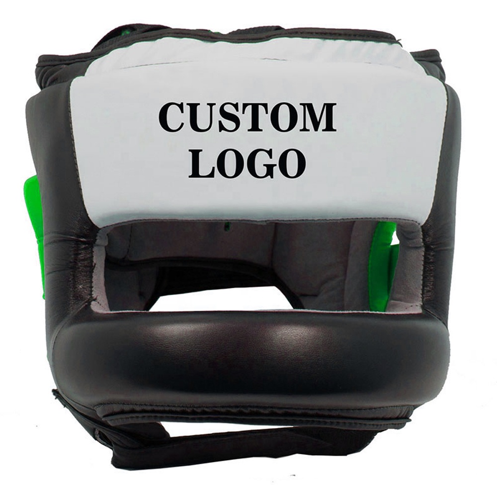 Headguard for Boxing MMA Training and Kickboxing Custom Cowhide Leather Head Guard for Face
