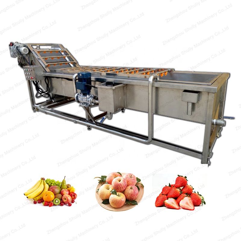High efficiency fruits and vegetables washing machine air bubble cleaning and washing machine