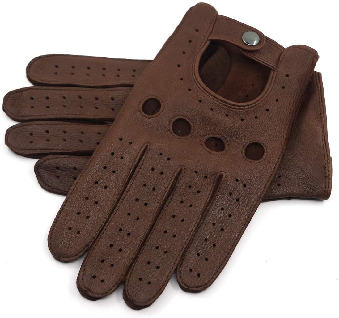 Stylish Driving Winter Keep Warm Men's Leather Gloves New Style Dressing Gloves Quality Protective Driving Gloves