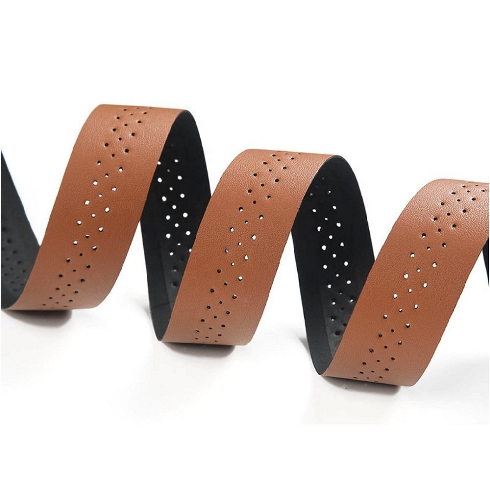 X-FREE Sports bicycle handle strap PU leather brown handle strap with high elasticity and comfortable grip B76-35