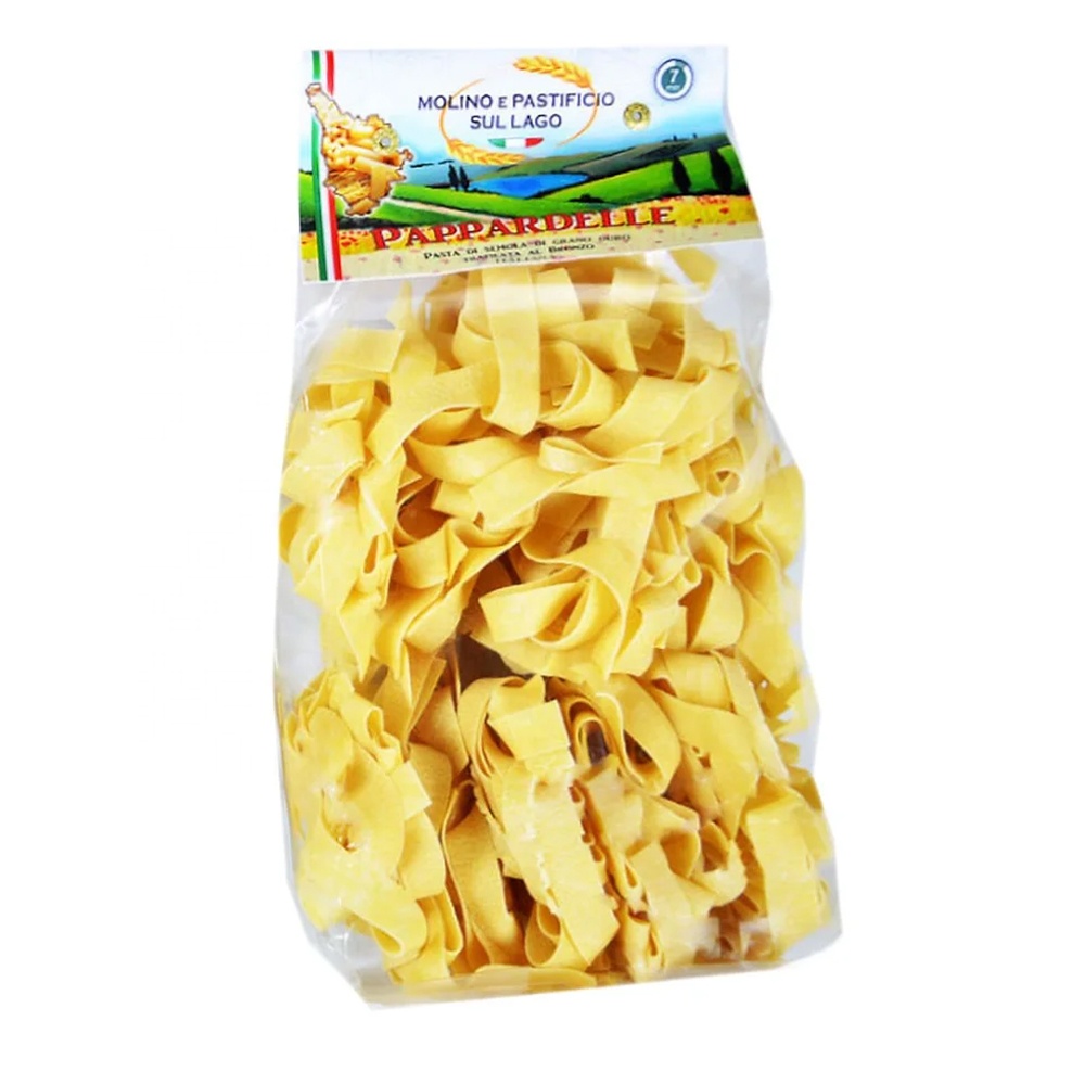 Итальянская паста ручной работы Pappardelle Bertoli, свежая паста 500 г от Тосканы, сделанная в Италии