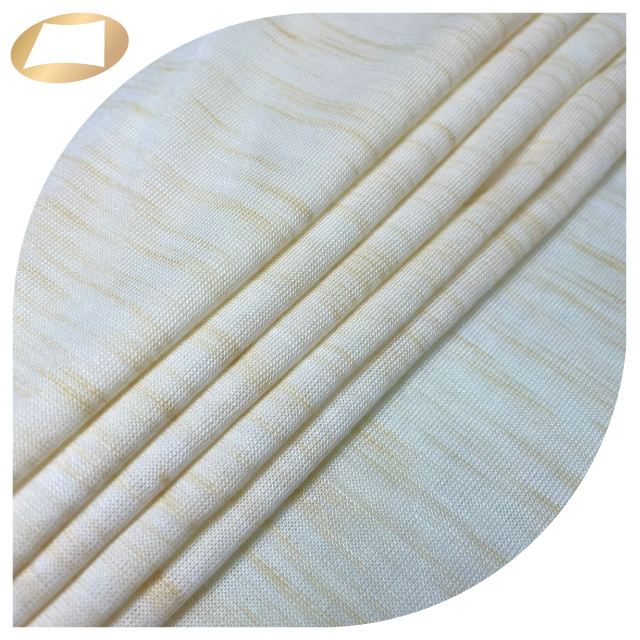 Anti static stripe umorfil collagen lyocell odorless casual wear fabric