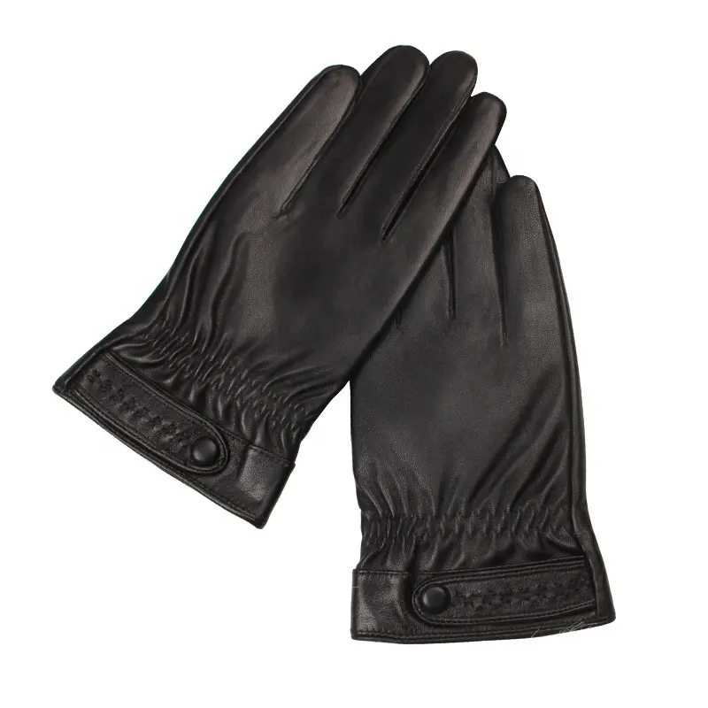 Top Price New Arrival Best Sale Stylish Driving Winter Keep Warm Men's Leather Gloves Top Quality Protective Driving Gloves
