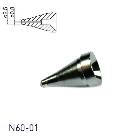 Desoldering Nozzle N60 HAKKO Soldering Desoldering Accessories For FR400 FR4001 FR4003 N-60 Desoldering Tool Nozzle Replacement