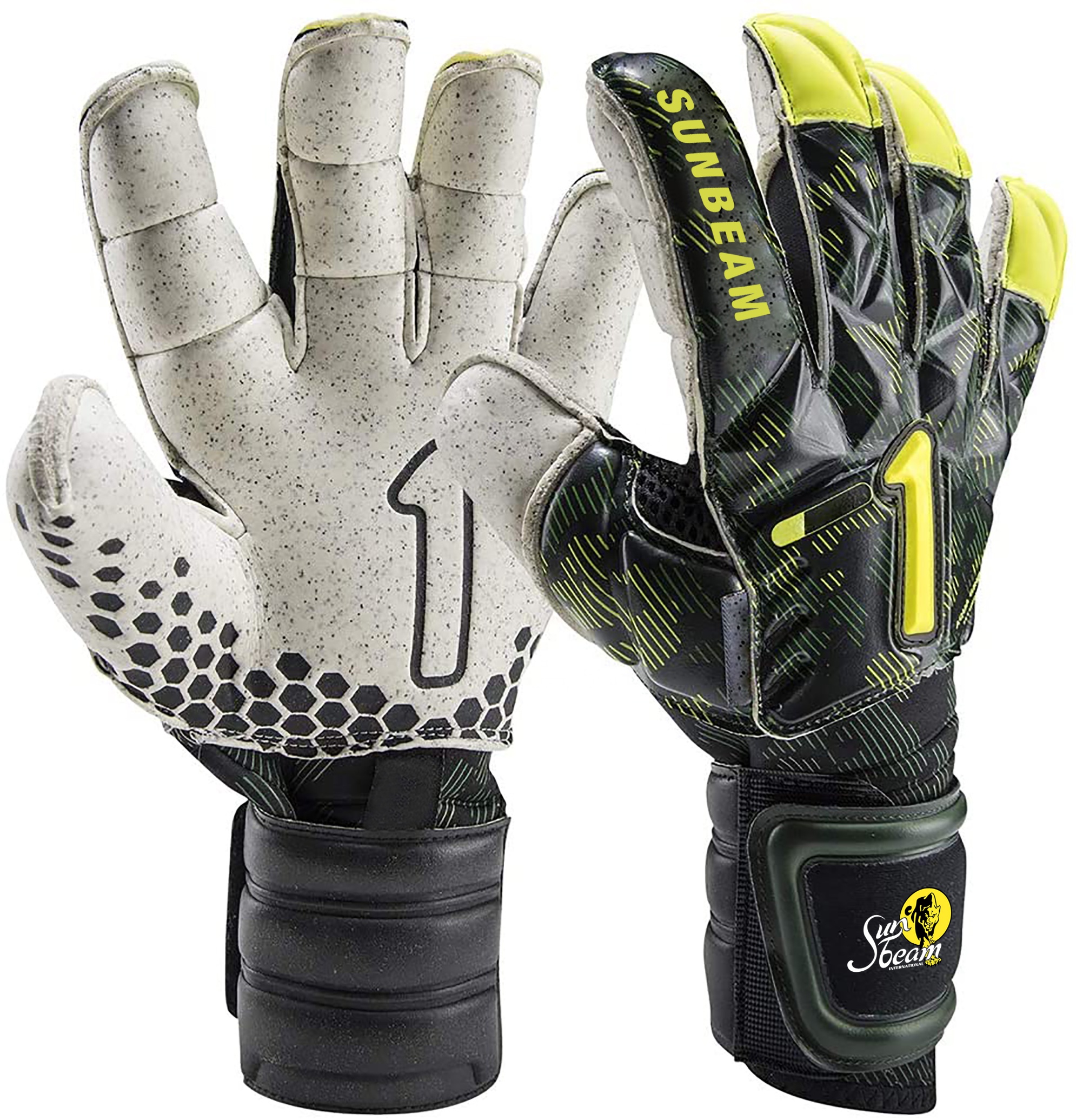 Adult Pro Football Goalkeeper Gloves, on-slip Foaming Soccer Gloves, Top latex Goalie Gloves with finger protect shrapnel