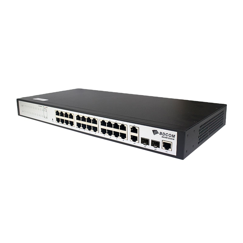 BDCOM S2228-B L2 +(Lite L3) 24-портовый 100M управляемый коммутатор эфирной сети 4-порт Gigabit Uplink сети предприятий