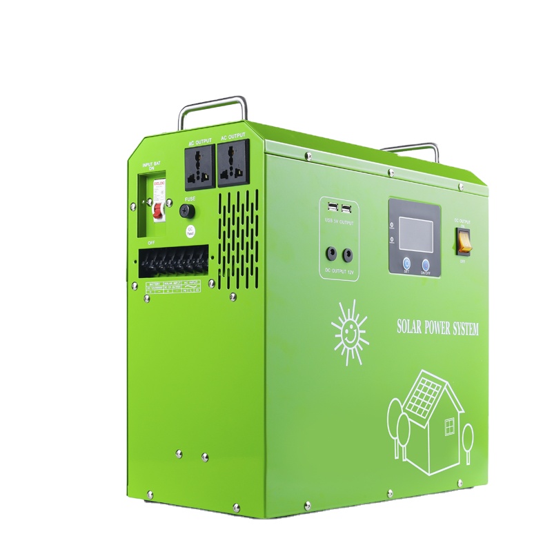 500w Off grid hybrid Inverter 12v solar inverter with controller Built in battery solar inverter
