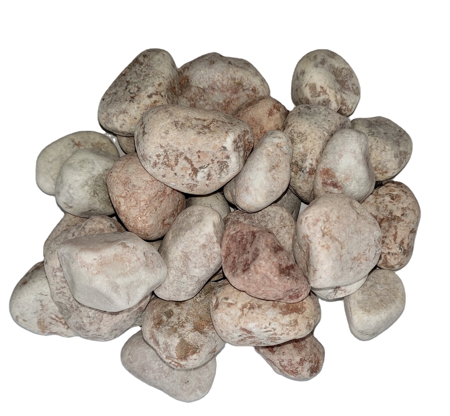 Wholesale Multicolor Pebble Stone Gravel Stone For Paving, Aquarium, Garden Decor With Factory Price and 4 Beautiful Colors:Pink