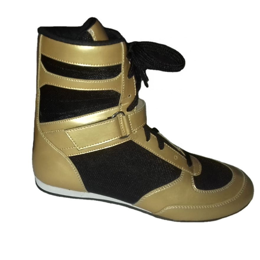 Custom Sizes Professional Boxing Shoes Made with Genuine Cow hide leather