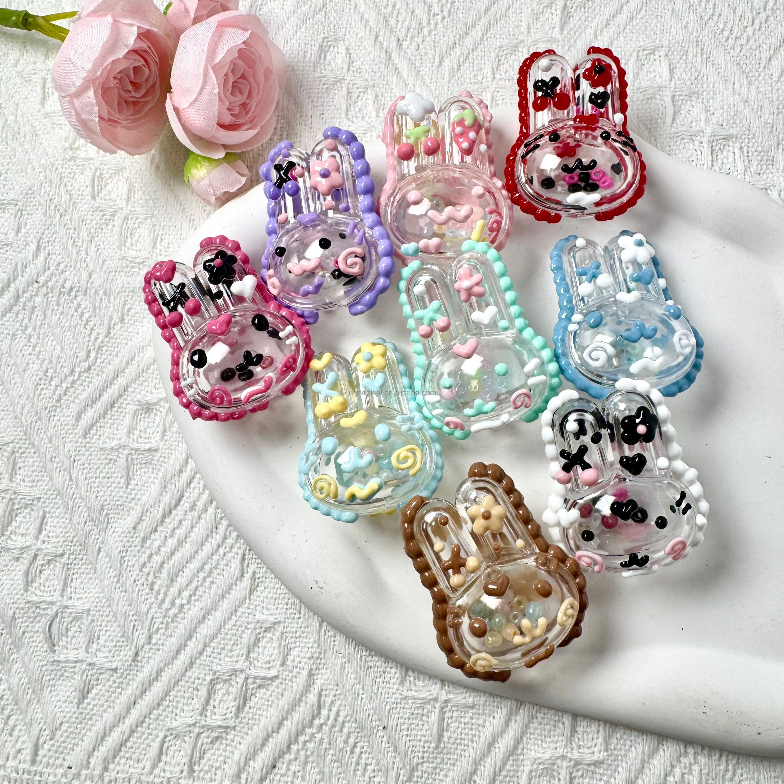 2024 Hand-Painted Acrylic Plastic DIY Beads Pen Mobile Phone Chain Car Hanging Bag Key Chain Head String Beads Jewelry Making