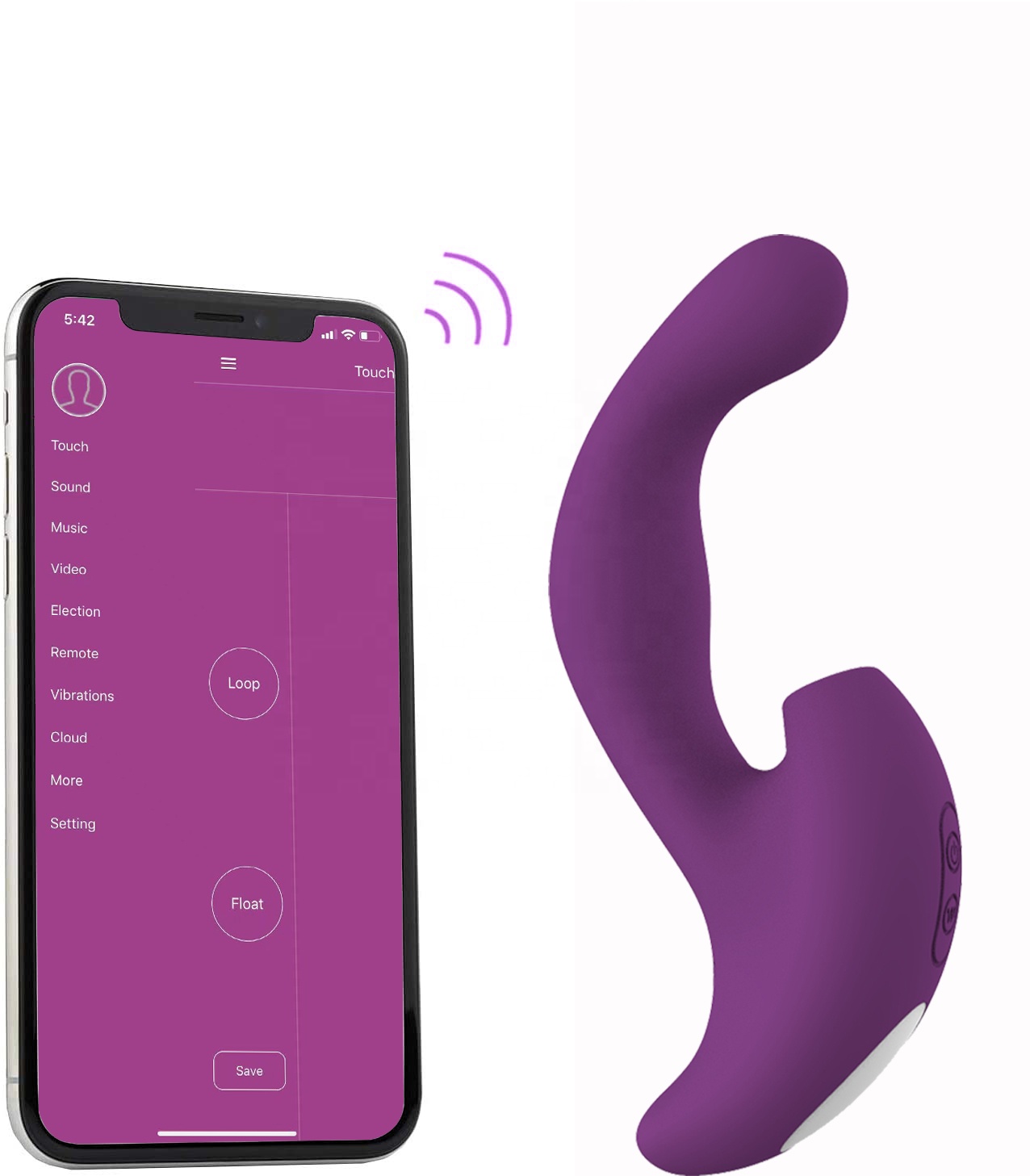 Adult Toys Thrusting Suction Vibe Powerful Clitoral App Vibrator