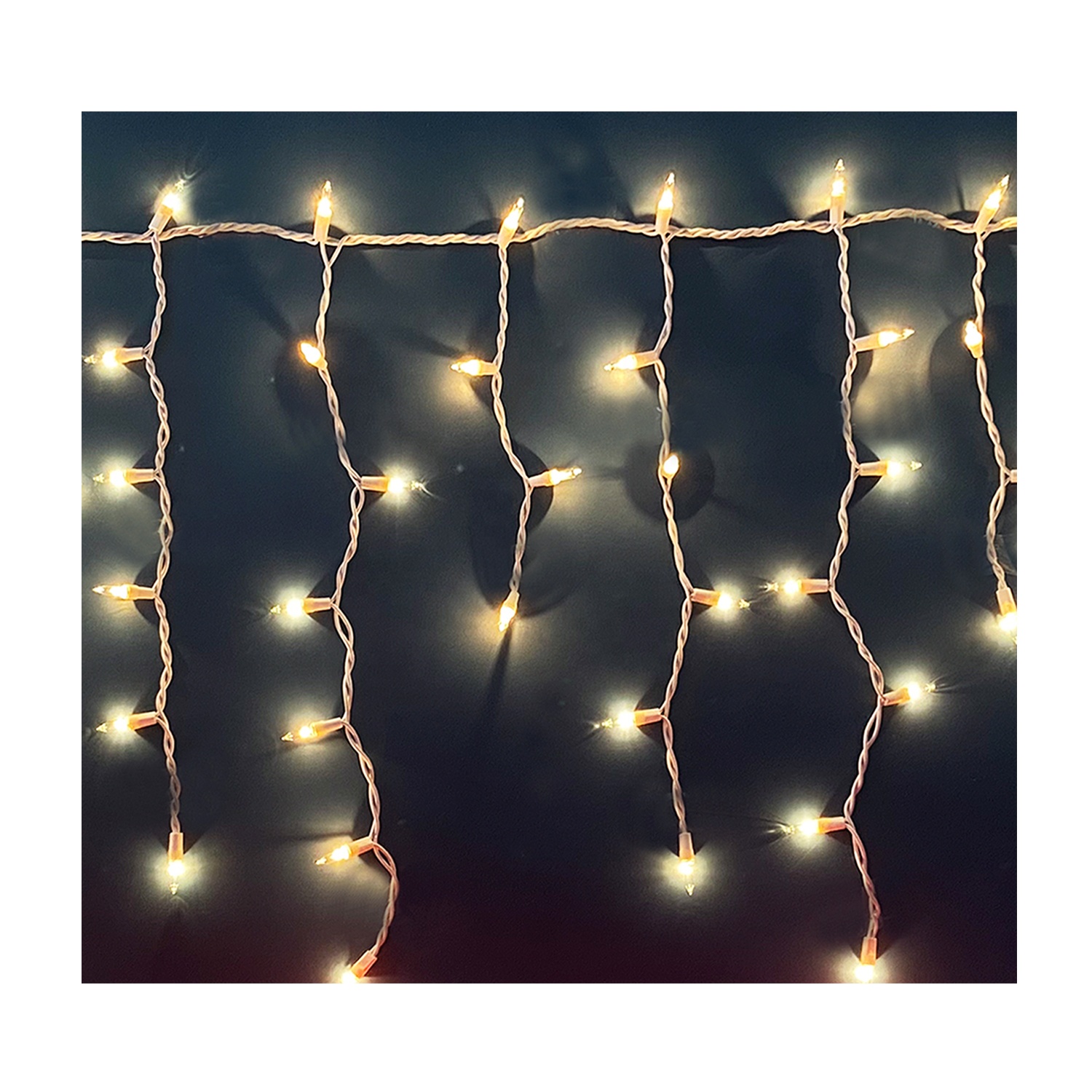 Indoor and outdoor icicle lights Christmas string lights lawn gardening family party decoration fairy lights