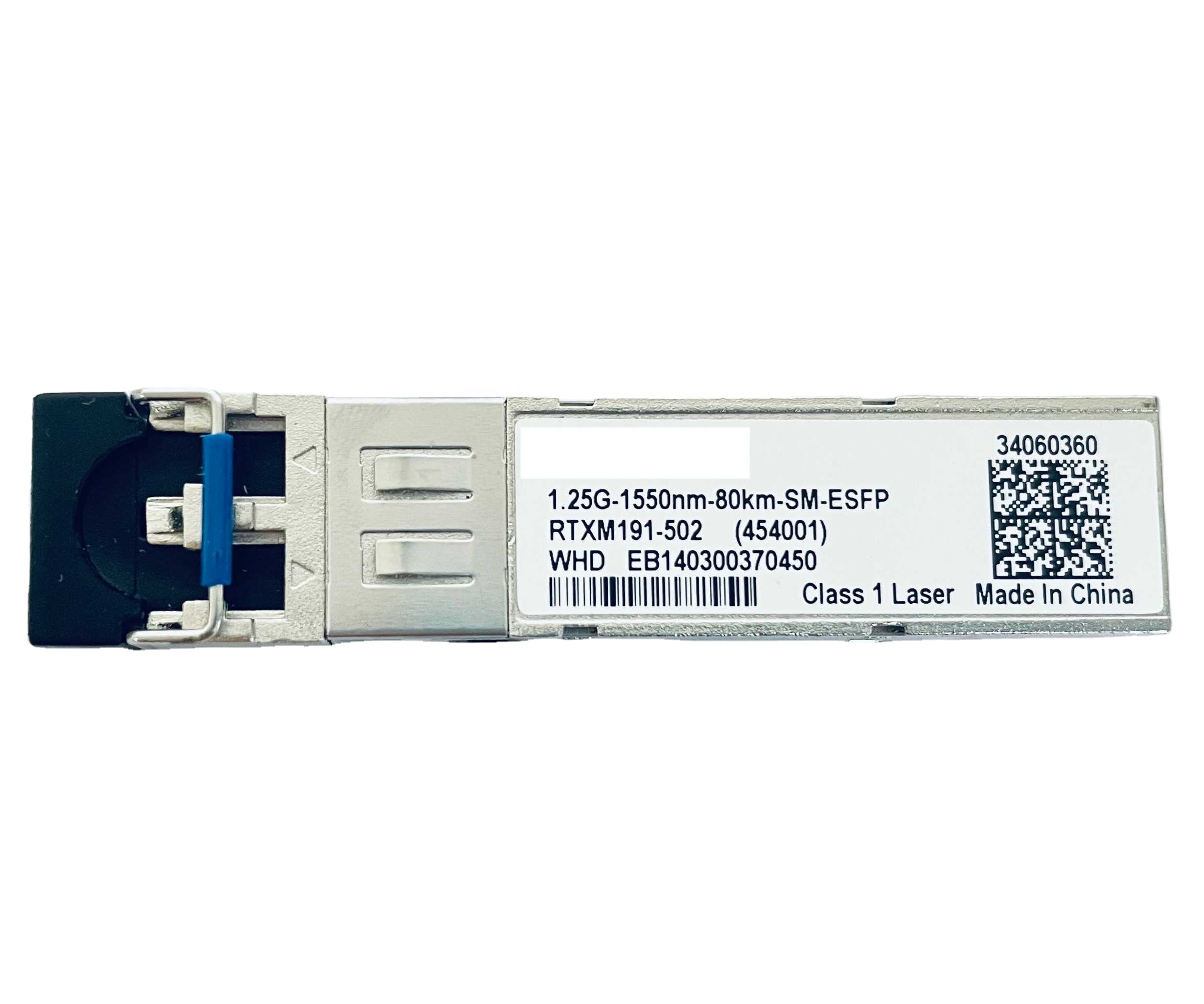 1.25G-1550nm-80km-SM-ESFP (RTXM191-502) Optical Transceiver Module