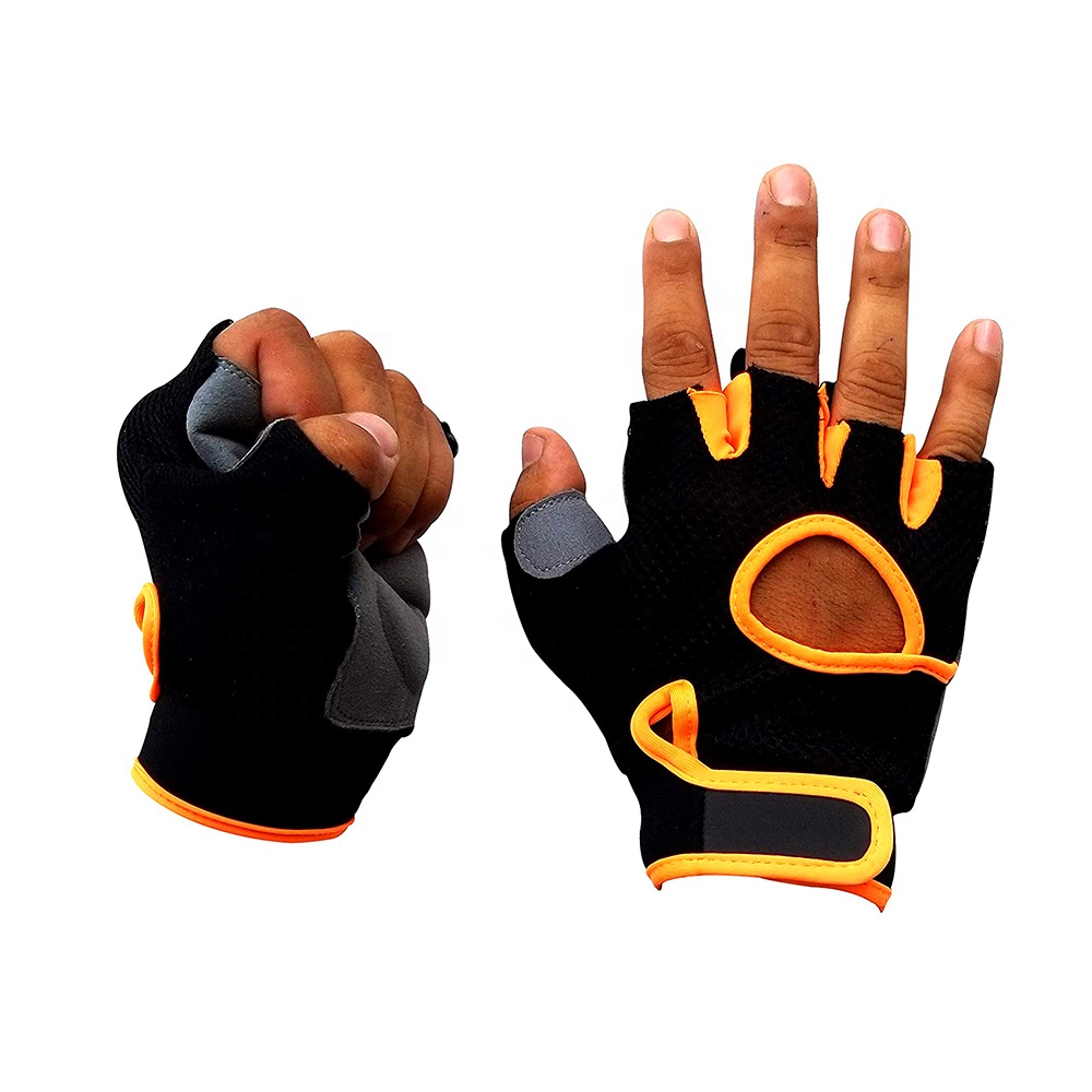 Faham International Workout Fitness Weight Lifting Gloves Gym Gloves For Men For Fitness Workout Wear Finger Less Gym Gloves