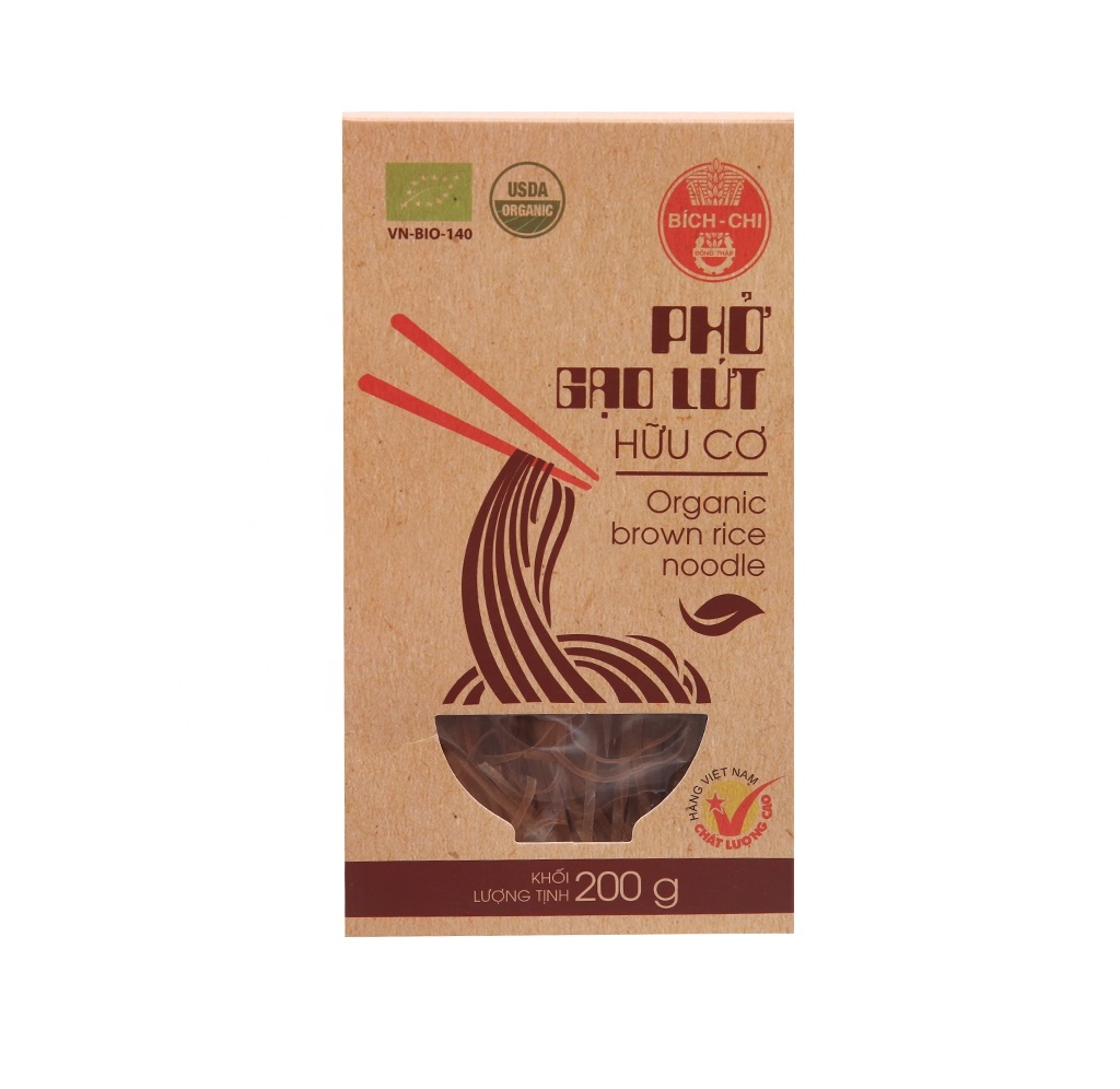 Bich Chi Rice Noodle Organic Brown Rice Noodle 200g From Vietnam