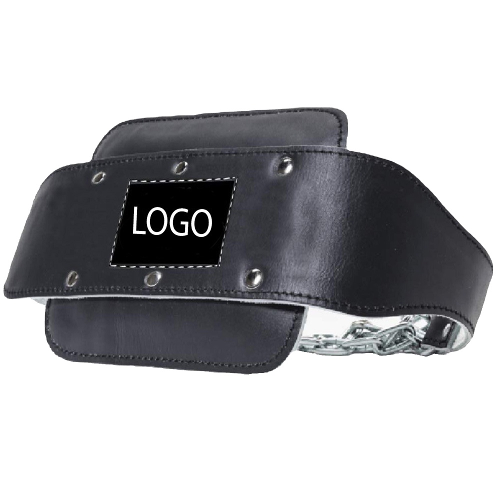Weight lifting and gym training leather dipping belt