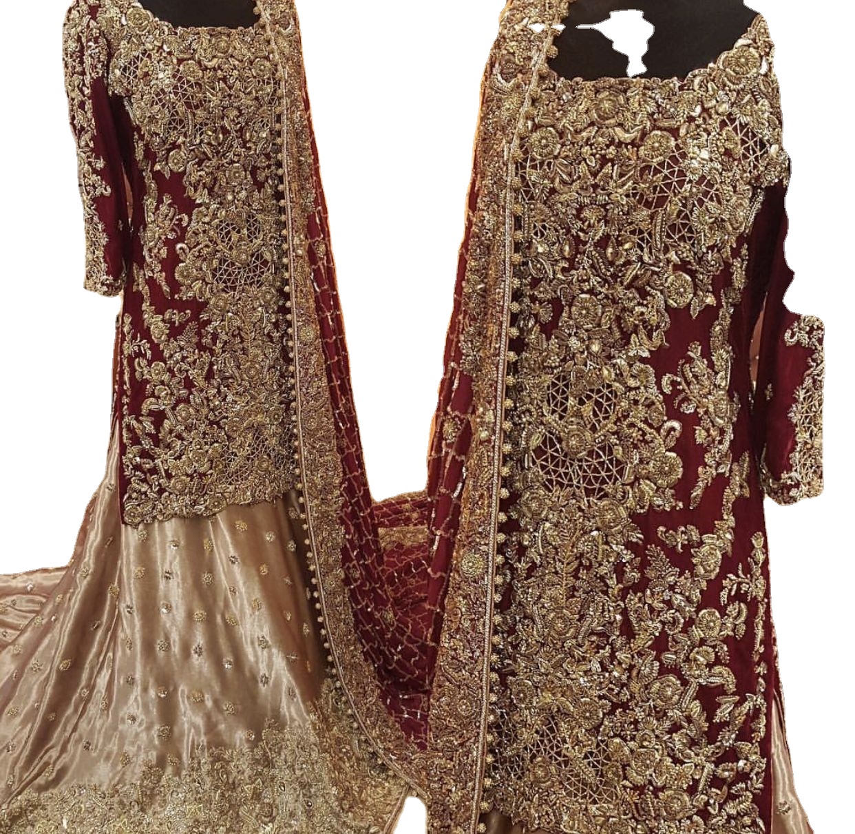 Высококачественное платье Lehnga для пакистанской невесты, плотное свадебное платье Lehnga, индивидуальное платье для свадебного дня, азиатское свадебное платье для невесты