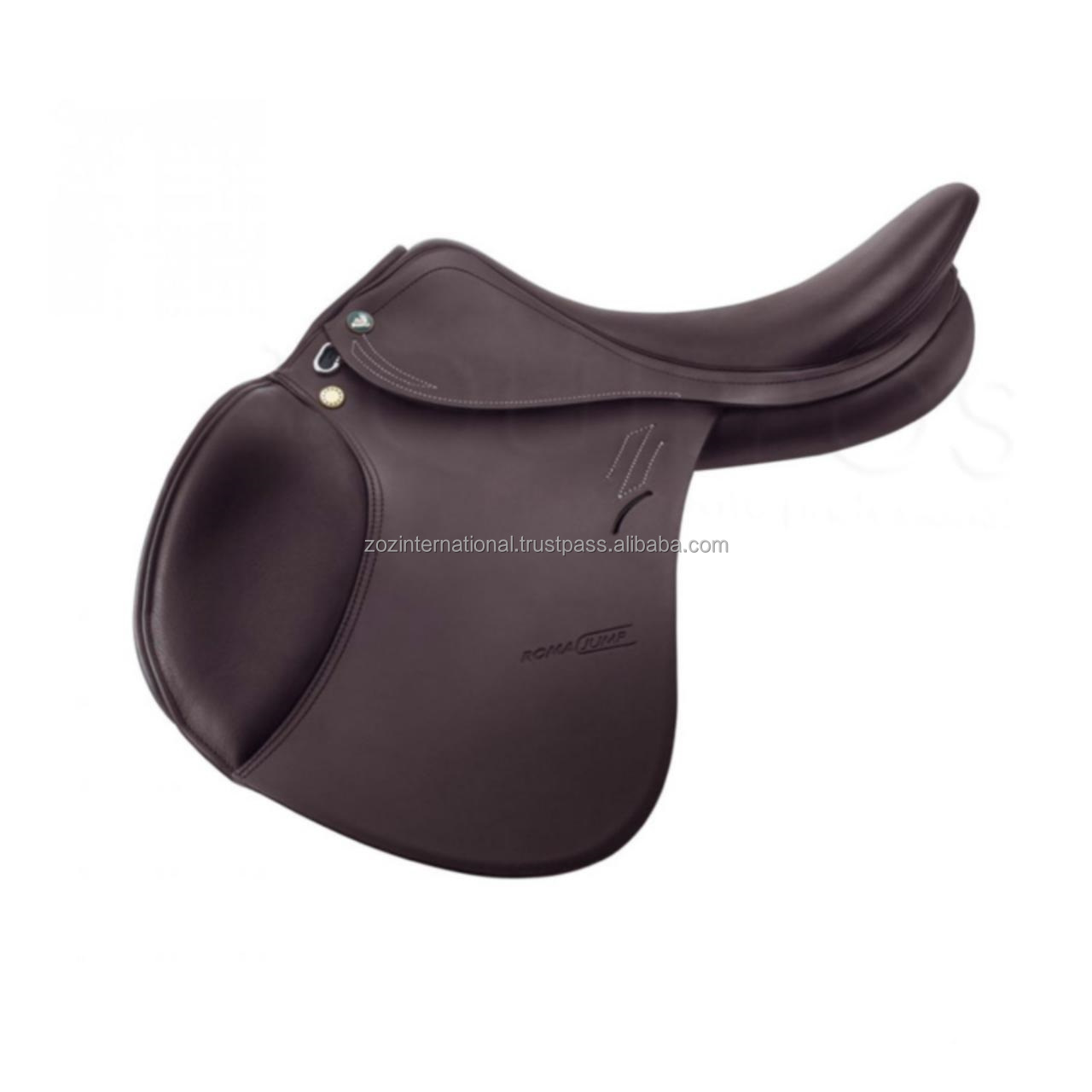 High Quality Equestrian Pure Real Leather Horse Riding English Saddle