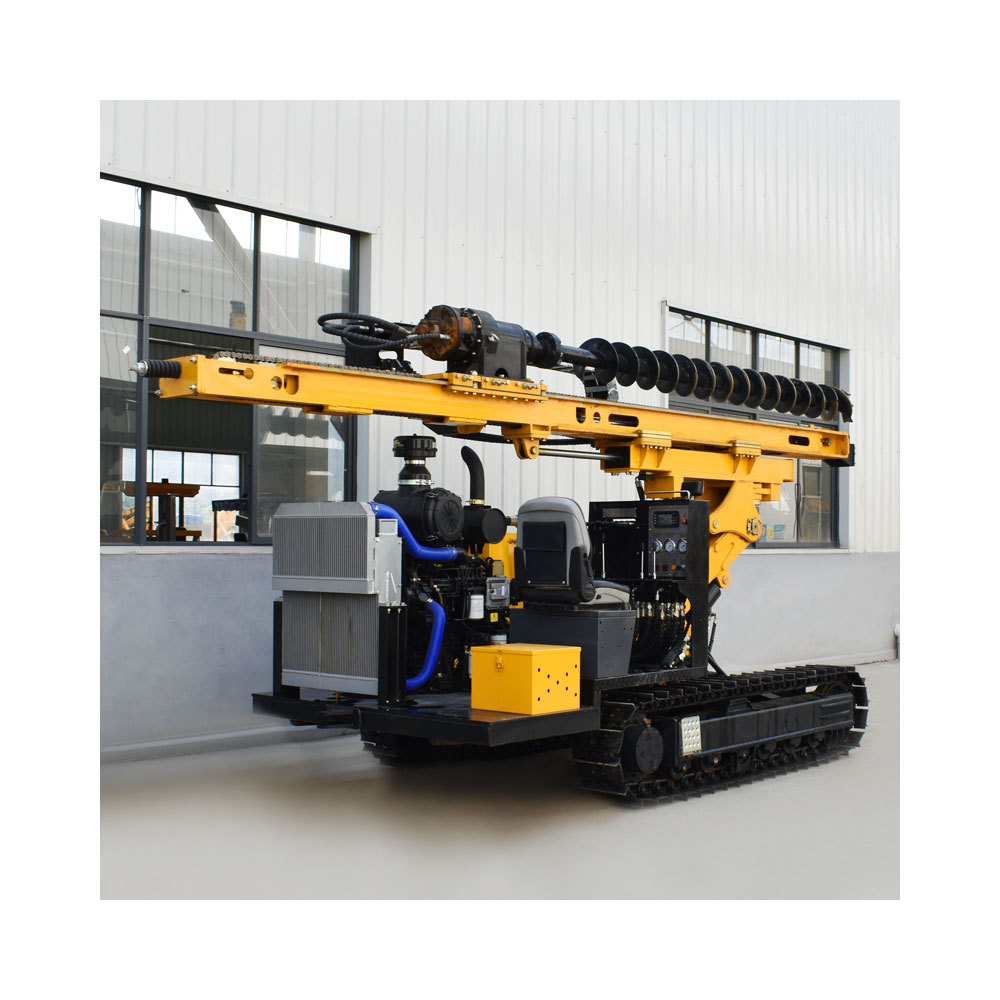 China Screw Piling Photovoltaic Ground Piling Crawler Impact Hammer Steel Pipe, Pile Driver Machine