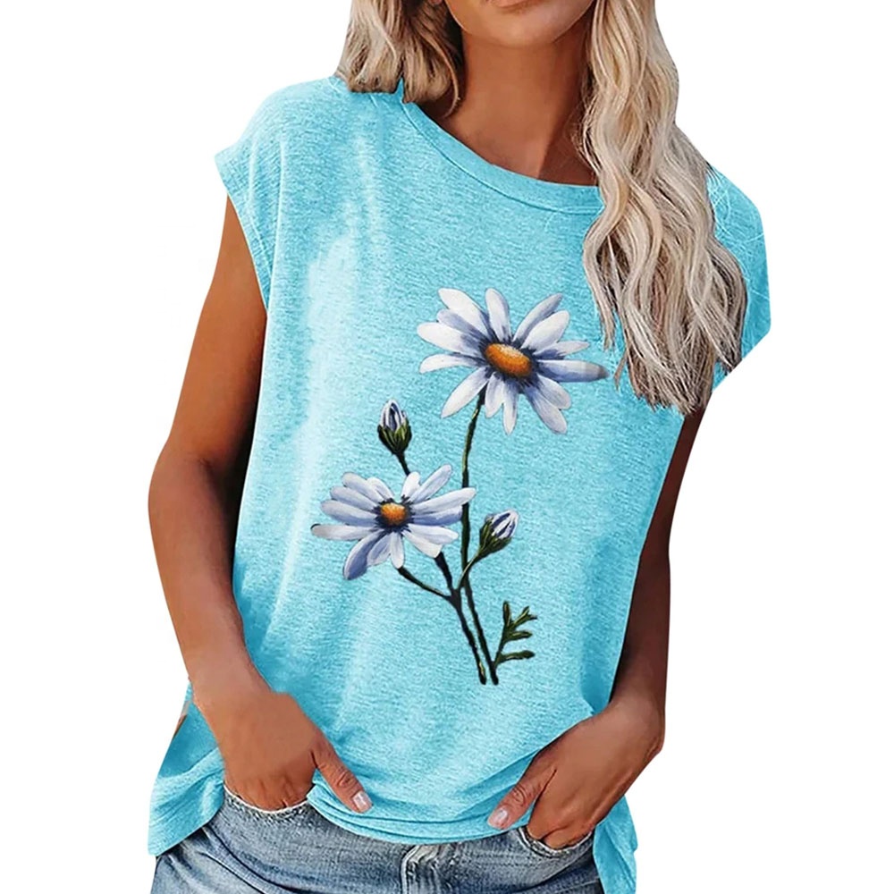 Classic-Fit 100% Cotton Short-Sleeve Crewneck T-Shirt casual women cotton t shirts custom made short sleeve t shirts