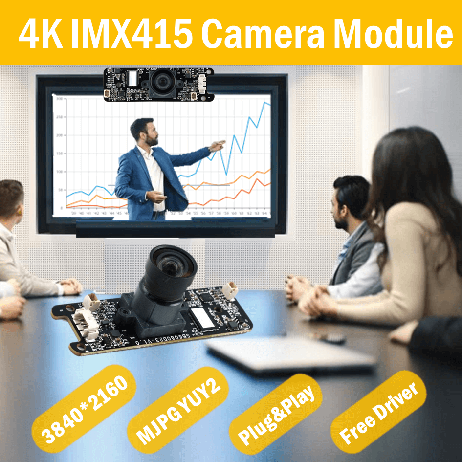 4K/13 мегапиксельная USB веб-камера с датчиком IMX415 USB 2,0 | USB-kameramoduuli