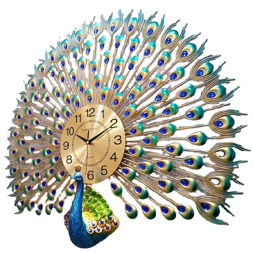 Wholesale Premium Quality Luxury Wall Clock Custom Modern Home Decoration Quartz Glass Wall Clocks