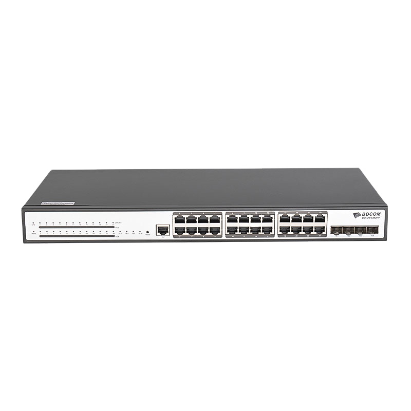BDCOM S2928-P L2 +(Lite L3) 24-портовый гигабитный управляемый коммутатор питания через Ethernet 4 порта 10G Uplink