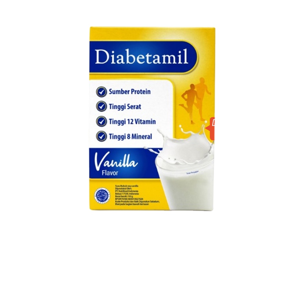 Оптовая продажа Tropicana Slim 150gr Diabetamil, вариант ванили, упаковка для здорового молока из Индонезии