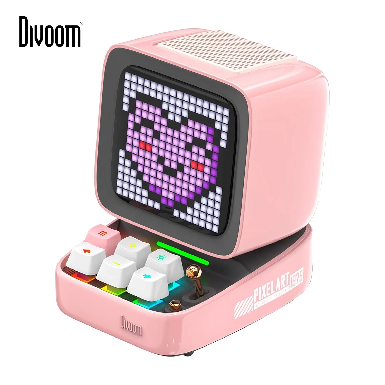 Оригинальная портативная креативная Беспроводная колонка Divoom ditoo pro, стерео колонка, уличная Поддержка FM-радио, TF, AUX, USB, pk, ditoo