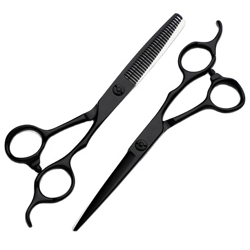 Beauty Hair Scissors Professional Barber Scissor Set Bag Silver Customized Tools Steel PVC Stainless Logo Style Packing Sharp