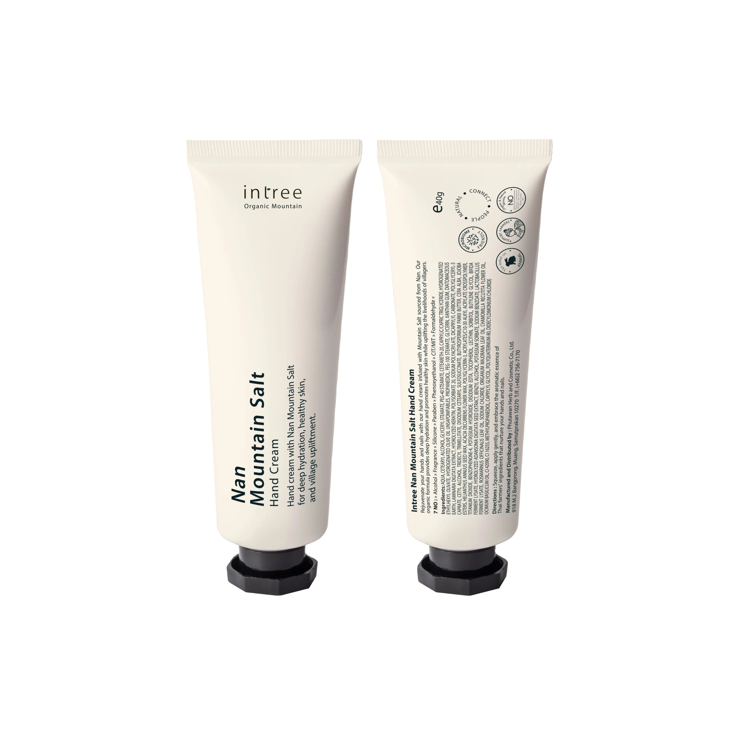 Maehongson Lemongrass Organic Hand and Nail Cream Scented and Nourishing Whitening Vegan Product from Thailand's Mountains