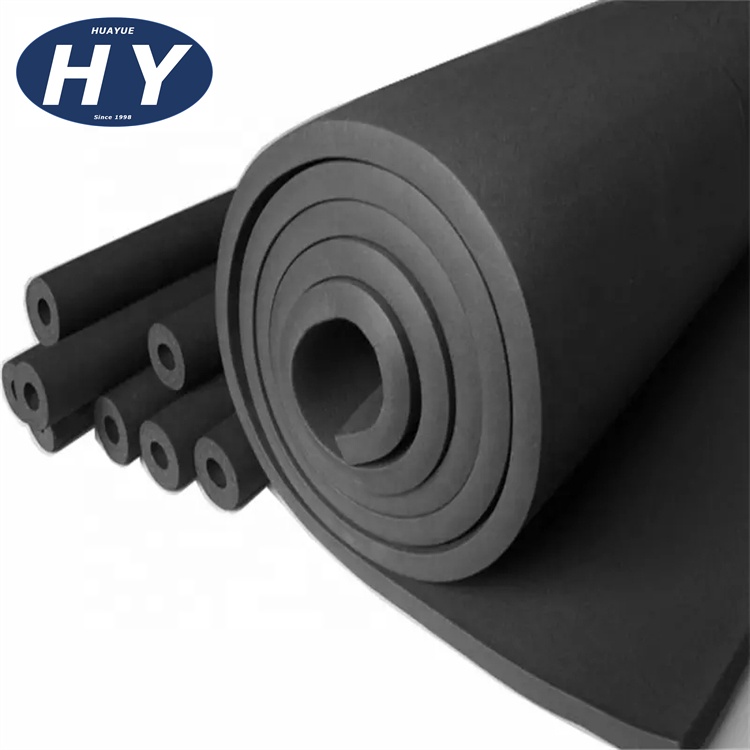 Huayur High End Moisture Resistance Class 0 Rubber Foam Sheet For Industrial Ductwork Heat/Cold Insulation