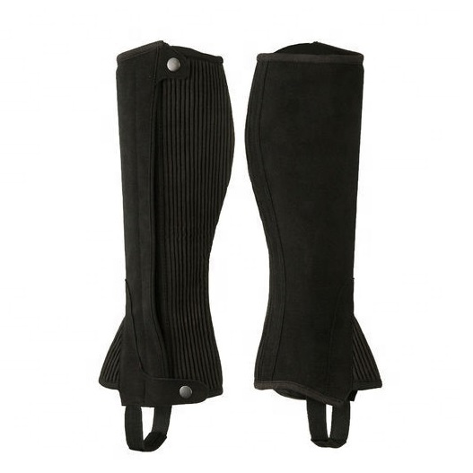 Wholesale Indian Pure Shiny Leather Horse Riding Half Chaps