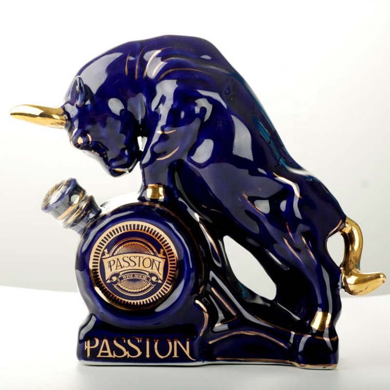 Новый дизайн Passton 20cl Brandy X.O 40% том французский бренди с китайским керамическим орнаментом