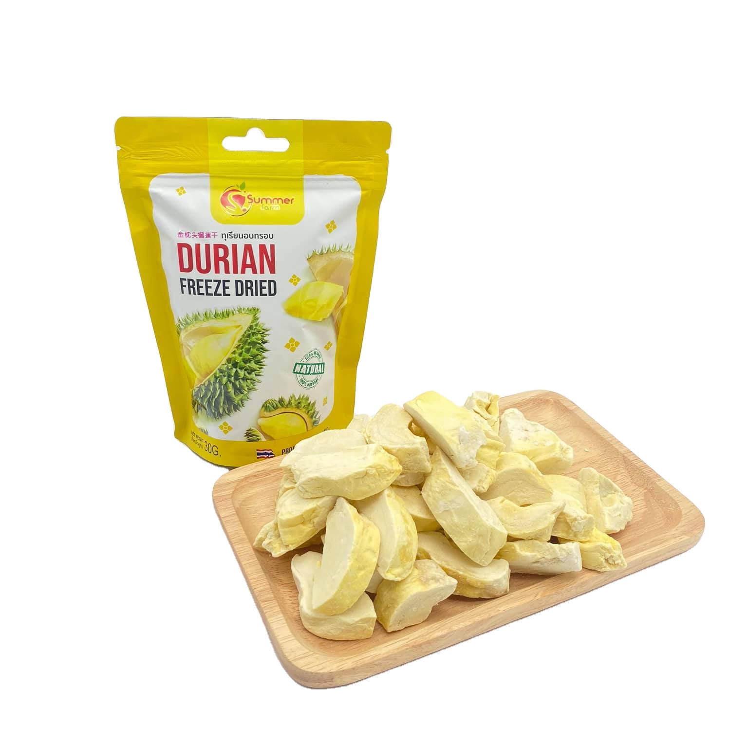 Летняя ферма DURIAN, Замороженные тропические фрукты, хрустящие закуски, Премиум Таиланд, закуски