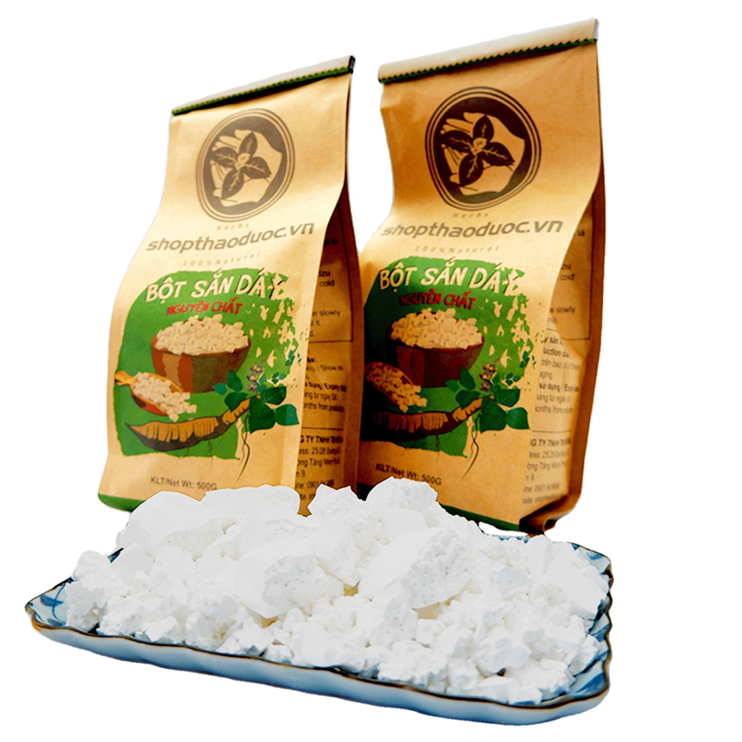 Kudzu Flour 500g From Viet Nam 100% Natural Powder Good For Health Easy To Use High Quality OEM V-Store