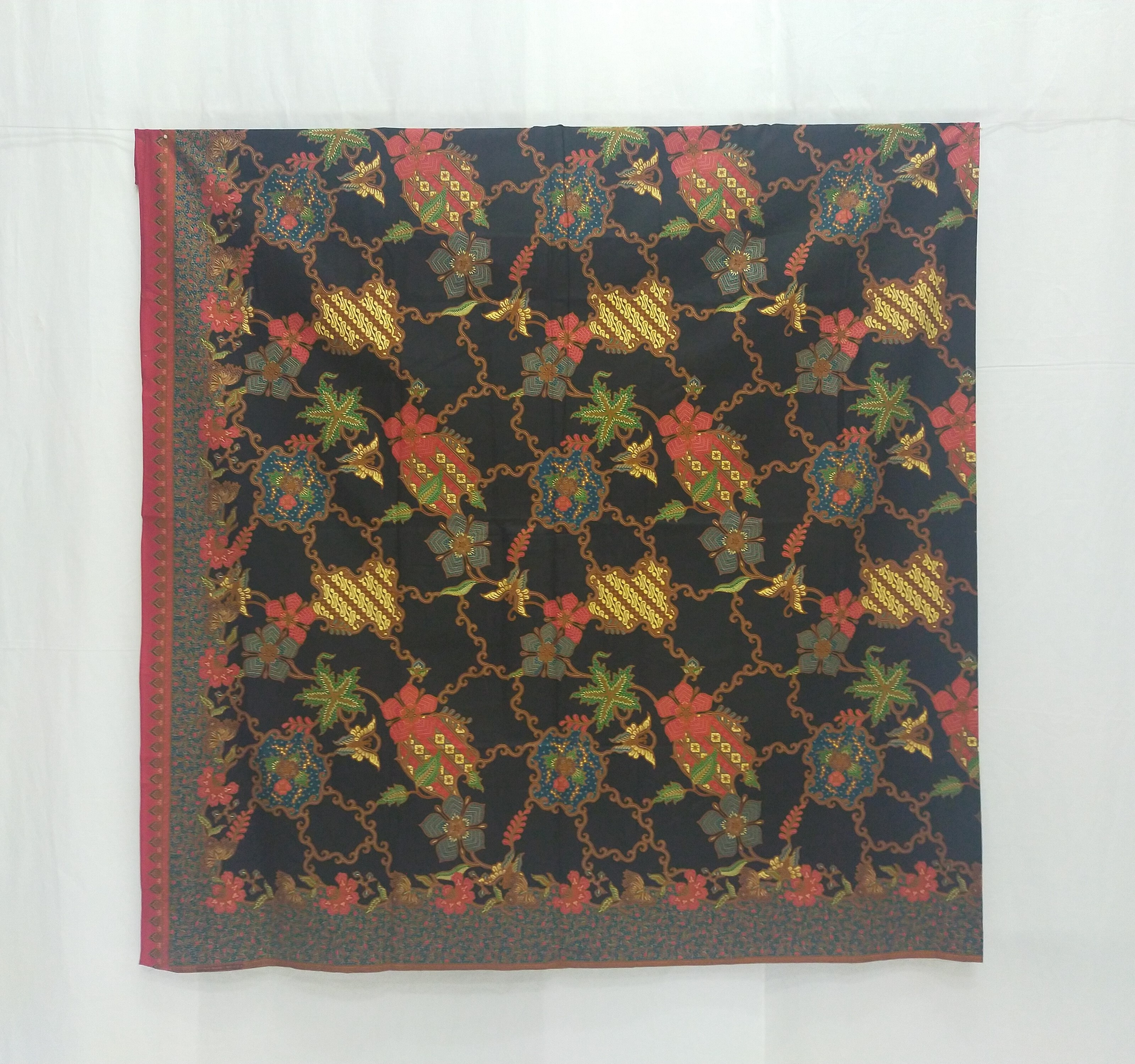 Legong Batik Sarong Cotton Black Plumeria Hot Sale Premium Quality from Indonesia with Competitive Best Price
