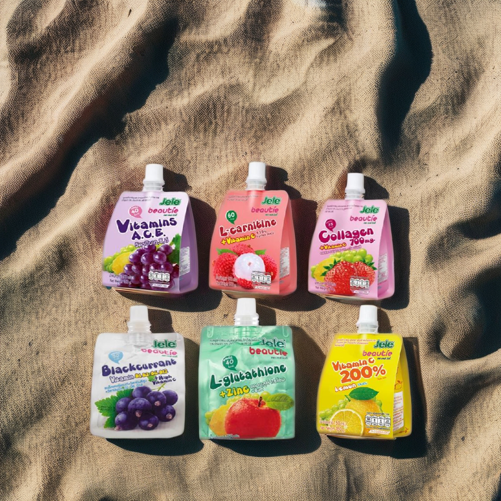 Jele Beautie Fruit Juice 140g x 36 jelly carragen