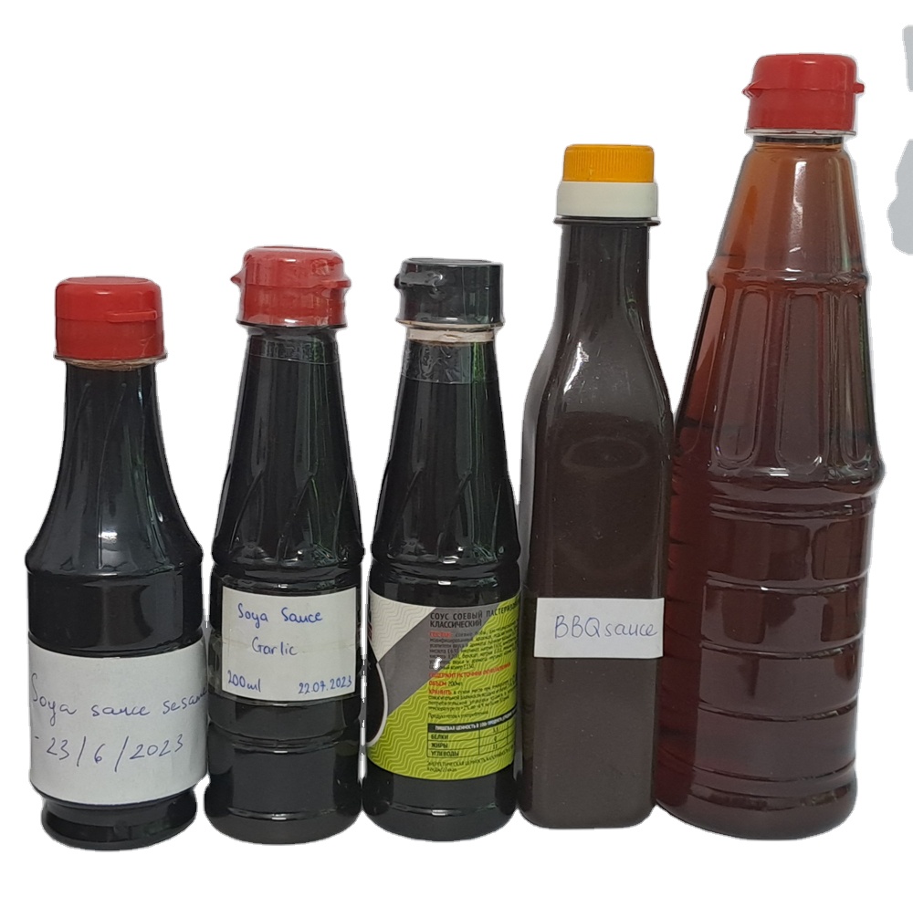 High Quality 200ml Bottle of Premium Fermented Light Soybean Sauce OEM Dipping & Marinating Food Box Packaging